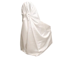Chair Wrap, White Matte Satin (11)