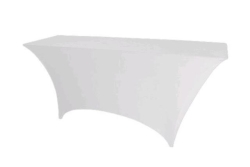 30" X 96" White Spandex (Ses)
