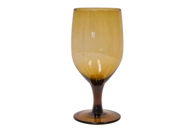 Glass, Goblet 15 Oz Amber