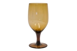 Glass, Goblet 15 Oz Amber