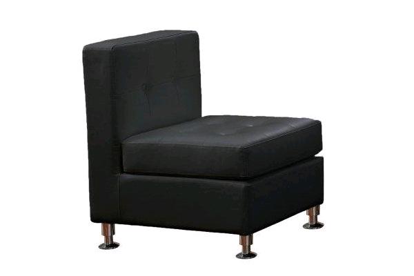 Sectional, Black Vip Straight