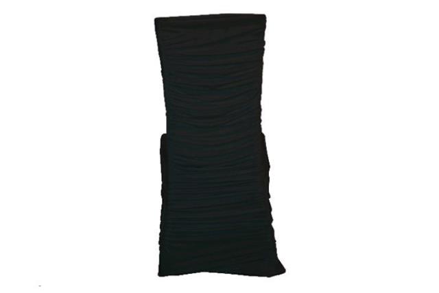 Chair Cvr, Black Swag Square