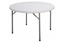 Table, Round 5' Grey Plastic
