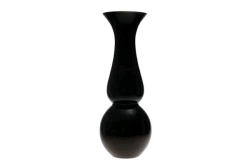 VASE, BLACK MEZZO 7" x 20"