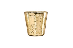 Votive, Gold Mercury Rnd 2.5"