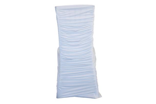 Chair Cvr, White Swag Square