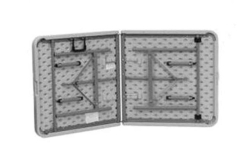 Table, Bi-Fold 6'x30" Grey Plastic